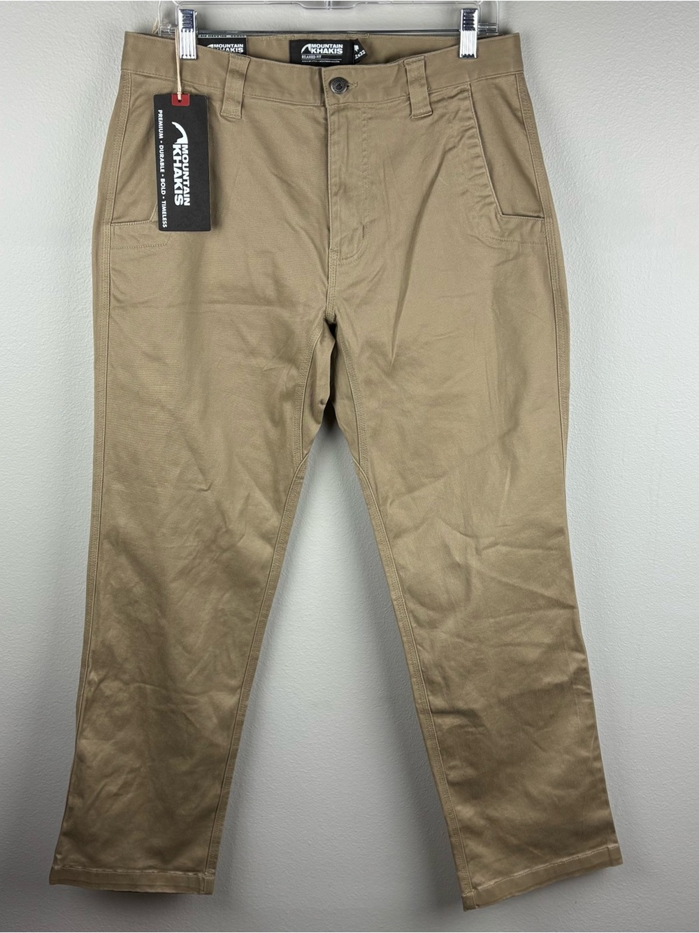 Mountain Khakis Teton Pants Men's Size 32x32 Relaxed Fit Khaki Stretch New NWT